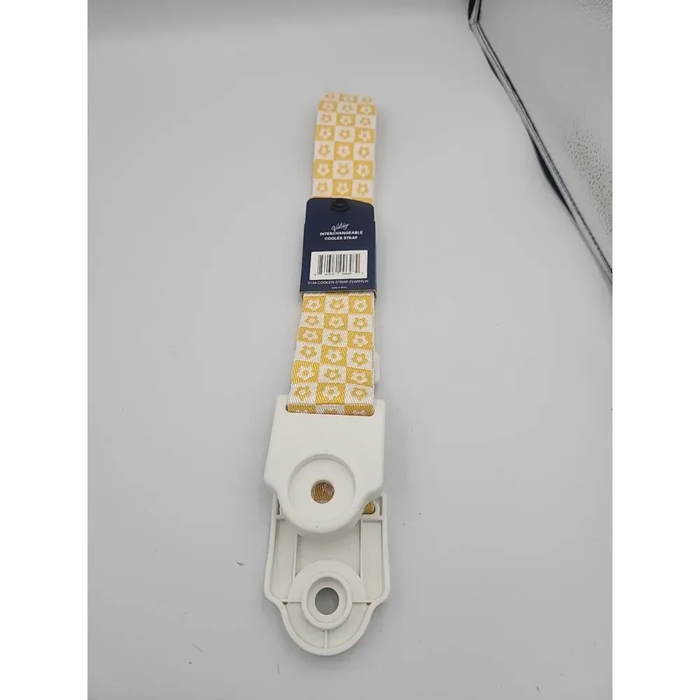 New Simply Southern Interchangeable Cooler Strap‎ Yellow Flower For Vtg Cooler